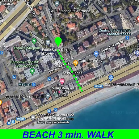 Beautiful Renovated ,next To The ! Air-c, Free Parking! * 尼斯